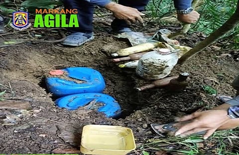 PHIL Army personnel unearthed rebel food supplies in Galabdon, Nueva Ecija on 17 February, directly hindering communist terrorist group remnants from regrouping and re-establishing their presence.