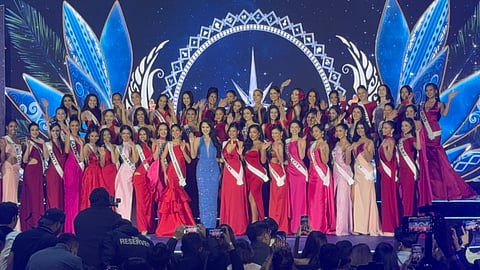 BATCH 2026 candidates of Miss Universe Philippines with reigning queen Ahtisa Manalo.