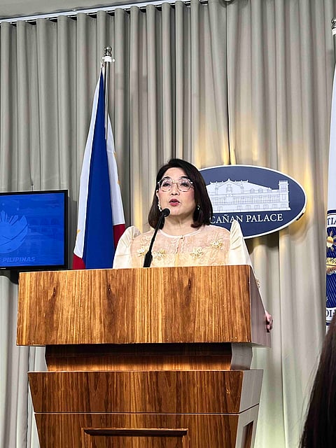 Palace press officer, Undersecretary Claire Castro