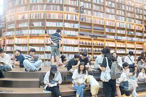 COEX Starfield Library in Seoul, South Korea.
