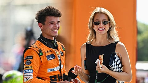 LANDO Norris confirms breakup with Magui Corceiro in a viral video proclaiming he is now "a single man."