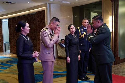 AFP Chief Gen. Romeo S. Brawner Jr. reaffirms Philippines–Thailand defense ties during the Royal Thai Armed Forces Day reception at Dusit Hotel.
