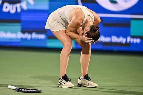 ELINA Svitolina breaks down in tears after making a return to the WTA 1000 final for the first time in five years following a 6-4, 6-7 (13/15), 6-4 win over Coco Gauff.