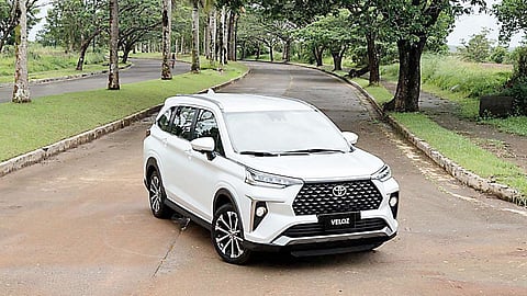 THE family car The Toyota Veloz is the perfect companion for a weekend ride.