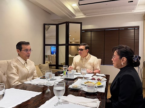 Mayor Isko Moreno submitted to Executive Secretary Ralph Recto on Monday the conceptual design and project cost for the proposed Intramuros Forest Park as Batangas Governor Vilma Santos looks on. Courtesy Manila PIO