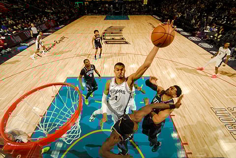 VICTOR Wembanyama delivers 21 points, grabs 17 rebounds and blocks six shots to power the San Antonio Spurs to a 114-103 win over the Detroit Pistons in the NBA regular season.