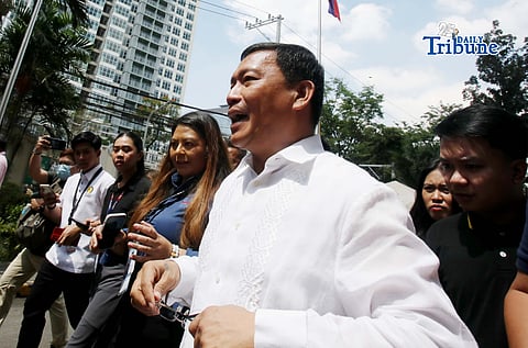 Atty. Levito Baligod, the legal counself of the 18 supposed bagmen of former congressman Zaldy Co