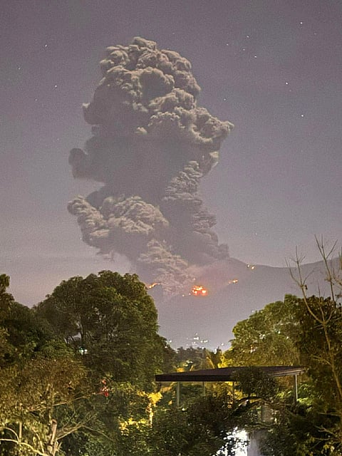 Mount Kanlaon in Negros Oriental was hit with another moderate explosion this Thursday, the second time in exactly a week.