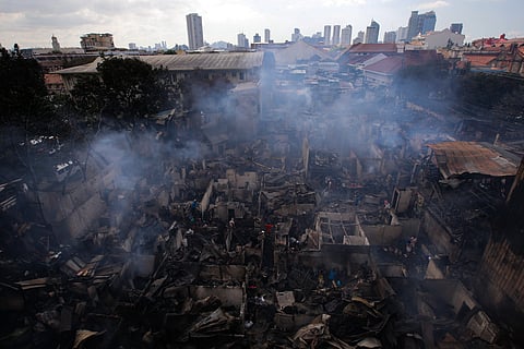 Intramuros fire aftermath