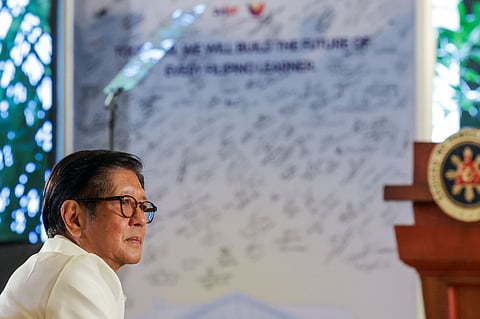 President Ferdinand R. Marcos Jr. receives the Memorandum of Agreement (MOA) signed by the Department of Education (DepEd) and local leaders from various regions across the country for the Nationwide Classroom Building Program during a ceremonial presentation at Malacañan Palace on Monday, February 23, 2026.

The MOA formalizes DepEd’s partnership with local government units (LGUs) from across Luzon, Visayas, and Mindanao, marking a significant step toward strengthening whole-of-government collaboration to improve and modernize education infrastructure nationwide. 

