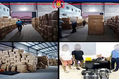 P133-M counterfeit footwear confiscated