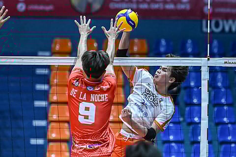 ALCHE Gupiteo and Criss Cross hang tough down the stretch to eke out a 25-20, 29-27, 25-15 win over AEP-Cabstars in the Spikers’ Turf Open Conference on Sunday.