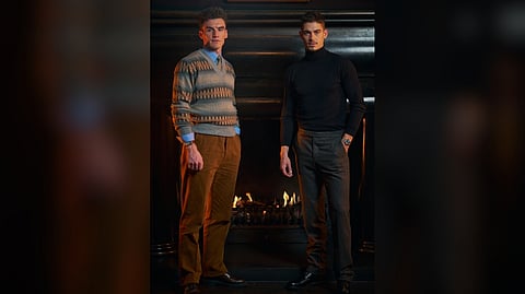 Dónal Finn (James Moriarty) and Hero Fiennes Tiffin (Sherlock Holmes) for 
‘Young Sherlock.’