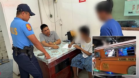 A SCREENGRAB from the viral video circulating on social media shows three youths engaging in a fistfight atop a moving jeepney along East Service Road in Barangay Western Bicutan. The youths were later apprehended by authorities.