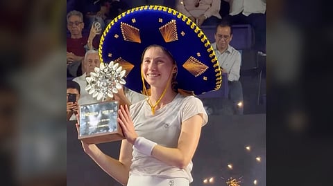 CRISTINA Bucsa lifts her first ever WTA title following a 6-1, 4-6, 6-4 win over Magdalena Frech in the final of the Merida Open in Mexico.