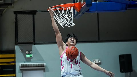 CHRIST Jay Singson and the CEU Scorpions flaunt their might, posting an 80-67 win over the PCU-D Dolphins in the 8th PGFlex-UCAL Season 8 basketball tournament on Monday at the Paco Arena.