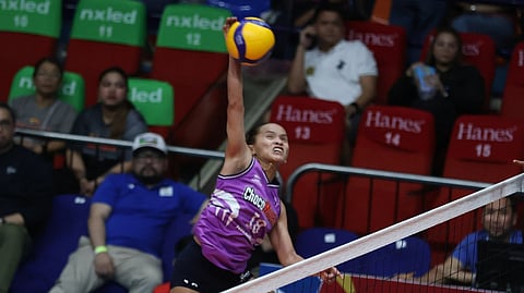 SISI Rondina carries the offensive load to lead Choco Mucho to a 27-25, 28-26, 16-25, 25-19 win over Nxled in the PVL All-Filipino Conference on Tuesday.