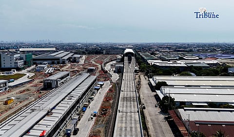 (March 03 2026) The PNR train parked at the Valenzuela PNR station on Tuesday March 3 2026. The 147-kilometer railway is connecting Clark, Pampanga in the north and Calamba, Laguna, and they are targeting resumption of trips to Metro Manila by the latter part of 2028 to early 2029. Photo/Analy Labor
