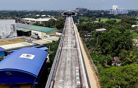 (March 03 2026) The ongoing construction of Guiguinto Bulacan PNR Station, a P873 billion worth project of Philippine National Railways (PNR). The 147-kilometer railway is connecting Clark, Pampanga in the north and Calamba, Laguna, and they are targeting resumption of trips to Metro Manila by the latter part of 2028 to early 2029. Photo/Analy Labor
