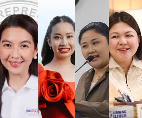 From L-R: Iloilo 2nd District Rep Kathryn Gorriceta, Iloilo Vice Governor Nathalie Ann Deboque, Iloilo City Councilor Sheen Marie Mabilog, and Iloilo City Mayor Raisa Trenas