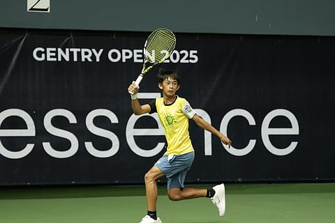 KRELZ Gecosala gets a chance to redeem himself when he competes in the MJFC Digos City National Junior Tennis Championships at the Digos City Tennis Club in Davao del Sur.