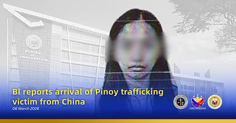 Filipina trafficking victim repatriated from China arrives in Phl — BI