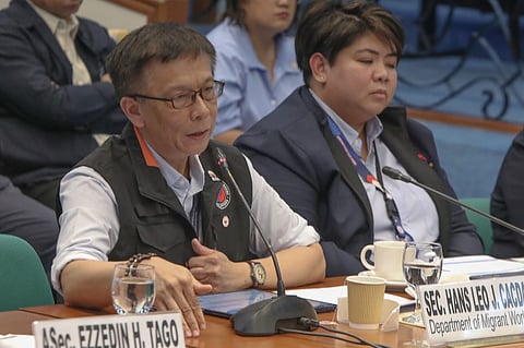 DMW Secretary Hans Leo Cacdac over a joint hearing of the Senate Committee on Foreign Relations and the Committee on Migrant Workers on Friday, 6 March 2026