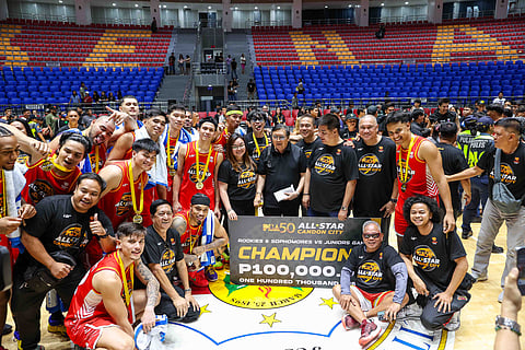 The Rookies/Sophomores outgun the Juniors, 154-150, in the PBA Season 50 All-Star weekend in Candon, Ilocos Sur 