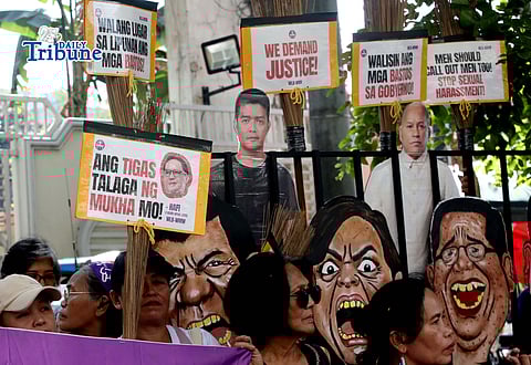 (March 06 2026) Women members of the World March of Women (WMW)-Pilipinas march from the Philippine Children's Medical Center to the Office of the Ombudsman in Quezon City on Friday, March 6, 2025, to protest the misogynist culture in the country. Photo/Analy Labor