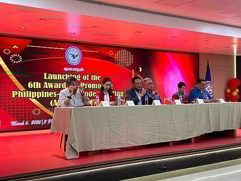 ASSOCIATION for Philippines-China Understanding (APCU) president and chairperson Raul Lambino (3rd from left) discusses the guidelines and criteria for the 6th Awards for Promoting Philippines-China Understanding at the headquarters of the Federation of Filipino Chinese Chambers of Commerce and Industry, Inc. in Binondo, Manila, on Friday, 06 March 2026.