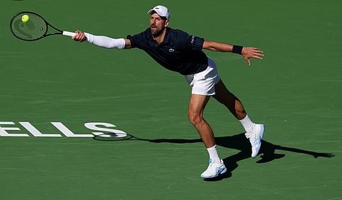 NOVAK Djokovic overcomes early jitters to pull off a 4-6, 6-1, 6-2 win over Kamil Majchrzak and advance to the third round of the Indian Wells ATP Masters 1000.    