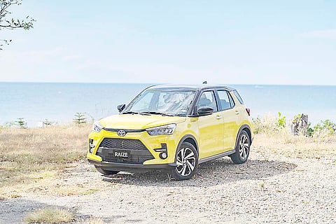 COMPACT Toyota Raize represents the type of vehicles sold through the nationwide dealer network.