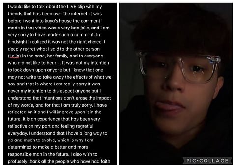 Social media personality Fred Moser issues apology on X