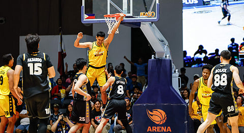 AT 39 years old, Japeth Aguilar can still soar for a slam to lead the North All Stars to a 147-142 win over the South All Stars during the PBA All-Star Game in Candon, Ilocos Sur.   