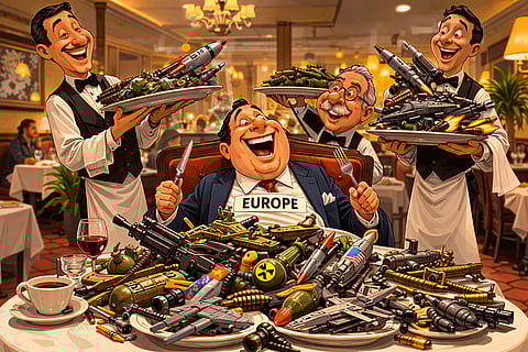 EUROPEAN countries accounted for 33 percent of global arms imports.