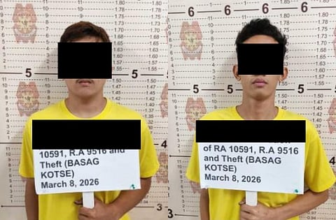 SUSPECTS involved in a "basag-kotse" incident in Quezon City on March 3.