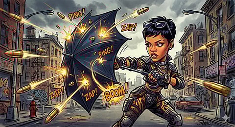 A SUSPECT fired approximately 10 rounds from a vehicle across the street. 