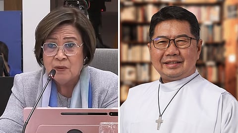 REP. Leila de Lima and Fr. Flavie Villanueva