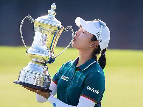 MI Hyang Lee puts an end to an almost nine-year title drought with a one-stroke victory at the Blue Bay event in Hainan, China.  