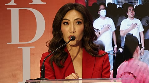 DEPARTMENT of Justice Undersecretary Margarita Gutierrez addresses the crowd during the Spark! Philippines #Women2026 Ladies Who Lead Forum at Robinsons Galleria, as she stressed that justice is measured by its functionality for the marginalized, rather than just the laws on the books.