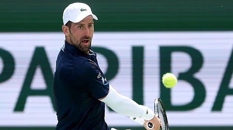 NOVAK Djokovic digs into his bag of tricks to eke out a 6-4, 1-6, 6-4 win over Aleksandar Kovacevic to reach the fourth round of the Indian Wells Open men’s singles event.