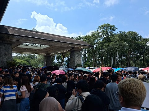 Students, faculty, and non-teaching personnel of the University of the Philippines (UP) Baguio were evacuated to safer grounds after the university received a bomb threat at past noon of March 11, 2026. Photo Courtesy of Leia-Castro Margate