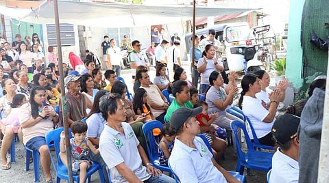 MEMBERS of 271 families from Barangay Pulo, Cabuyao City attended the ceremonial turnover of a check for P18.7 million by the Department of Human Settlements and Urban Development and the Social Housing Finance Corporation.