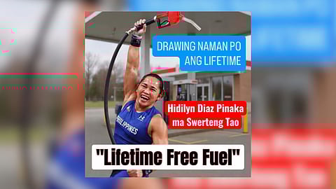 Lifetime fuel supply ni Hidilyn Diaz, 'drawing' lang pala?
