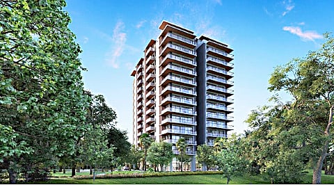 ARTIST'S perspective of Golf Ridge’s building facade.