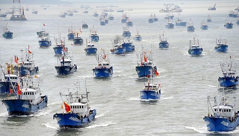 Massing of Chinese boats raises questions