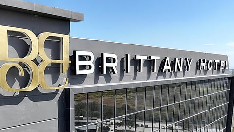 FACADE of Brittany Hotel in Villar City.