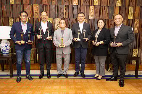 HISTORIC 15 wins at iba. Meralco continues to earn global acclaim after winning 15 Stevies at the 2025 International Business Awards (IBAs). Seen in the photo are (from left) One Meralco Foundation president and chief corporate social responsibility officer Jeffrey O. Tarayao, Meralco senior vice president and head of Customer Retail Services Charina P. Padua, senior vice president and head of Networks Froilan J. Savet, executive vice president and chief operating officer Ronnie L. Aperocho, chairman and chief executive officer Manuel V. Pangilinan, MGEN president and chief executive officer Emmanuel V. Rubio, Meralco first vice president and chief sustainability officer Raymond B. Ravelo, senior vice president and chief revenue officer Ferdinand Geluz, vice president and chief investors relations officer Paul Jayson I. Ramos, and first vice president and head of Facilities and Safety Management Jerry B. Lao. 