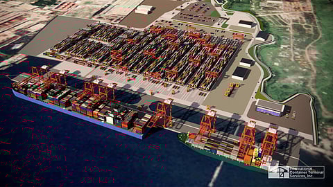 SOUTHERN Luzon Container Terminal occupies a naturally protected cove on Batangas Bay, providing operational stability as the development advances toward its 2028 completion, in preparation for ultra‑large container vessel capability. At full development, SLCT will have an 800‑meter quay, 38 hectares of yard, an 18‑meter berth depth, and a terminal capacity that will exceed two million TEUs annually. 