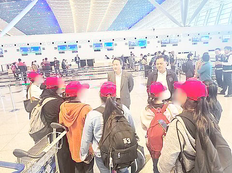 THEY'RE home A total of 24 overseas Filipino workers were repatriated from Jeddah, Saudi Arabia amid the Gulf war conflict.

